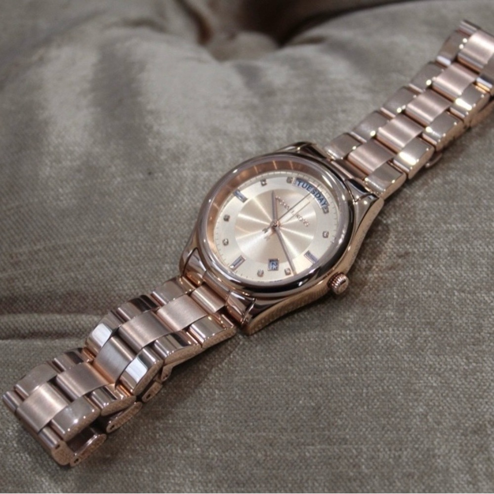 Michael Kors Rose Gold Tone Stainless Steel Watch